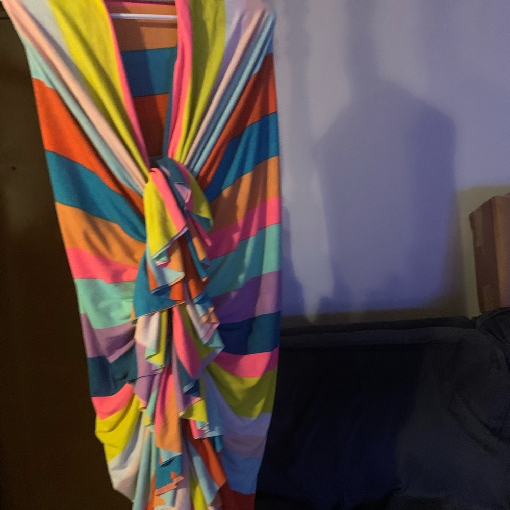 COLORFUL STRIPPED DRESS - Picture 2 of 16